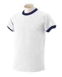 White with Navy